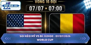 Soi Kèo Mỹ vs Bỉ: 07h00 - 07/7 - World Cup 2026 7 soi kèo Mỹ vs Bỉ